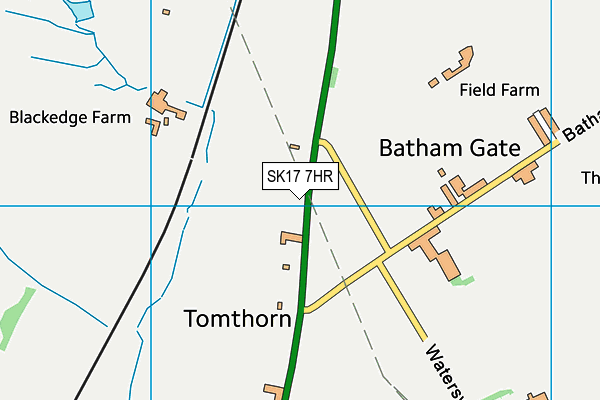 SK17 7HR map - OS VectorMap District (Ordnance Survey)