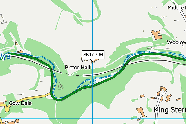 SK17 7JH map - OS VectorMap District (Ordnance Survey)