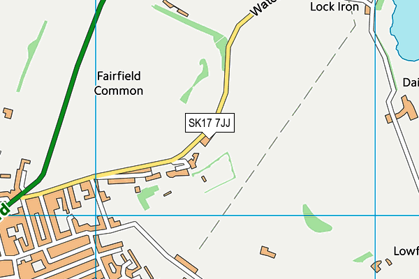 SK17 7JJ map - OS VectorMap District (Ordnance Survey)