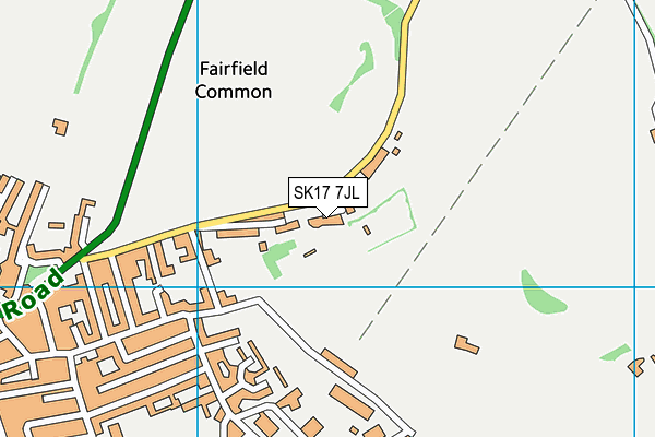 SK17 7JL map - OS VectorMap District (Ordnance Survey)