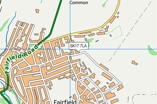 SK17 7LA map - OS VectorMap District (Ordnance Survey)