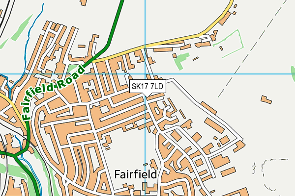 SK17 7LD map - OS VectorMap District (Ordnance Survey)