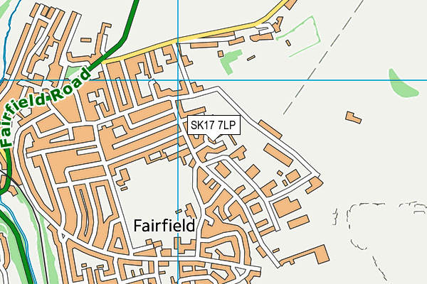 SK17 7LP map - OS VectorMap District (Ordnance Survey)