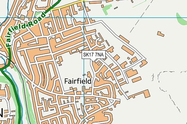 Fairfield Endowed CofE (C) Junior School map (SK17 7NA) - OS VectorMap District (Ordnance Survey)