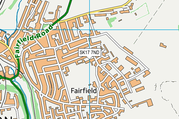 SK17 7ND map - OS VectorMap District (Ordnance Survey)