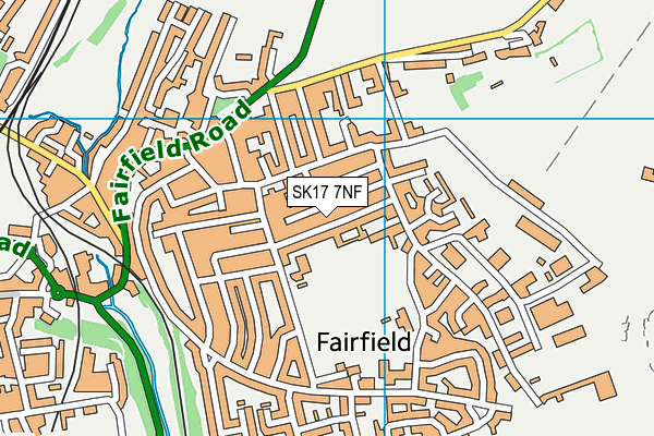 SK17 7NF map - OS VectorMap District (Ordnance Survey)