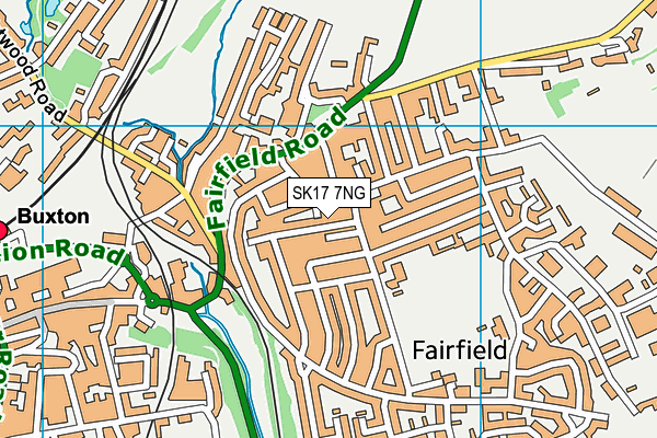 SK17 7NG map - OS VectorMap District (Ordnance Survey)