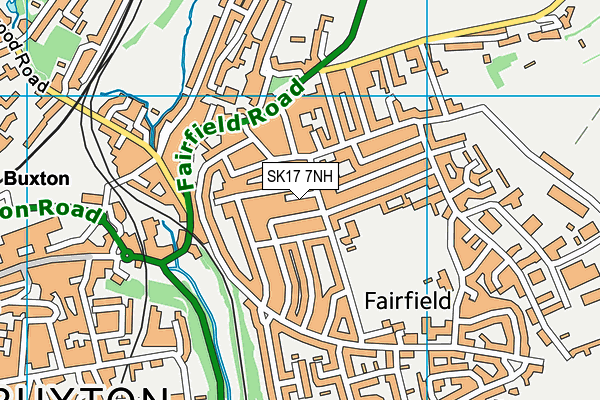 SK17 7NH map - OS VectorMap District (Ordnance Survey)