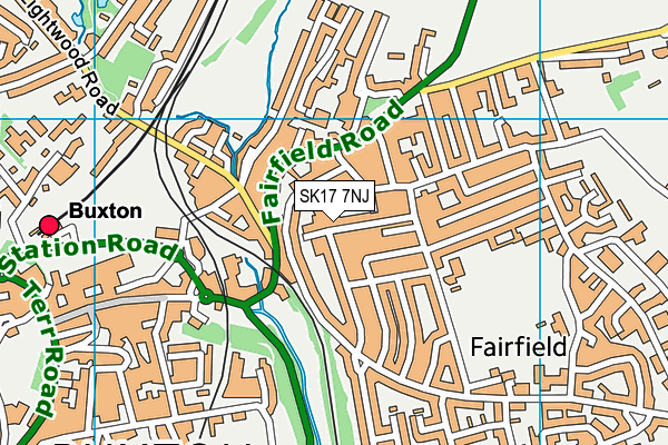 SK17 7NJ map - OS VectorMap District (Ordnance Survey)