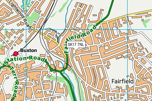 SK17 7NL map - OS VectorMap District (Ordnance Survey)