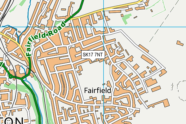 SK17 7NT map - OS VectorMap District (Ordnance Survey)