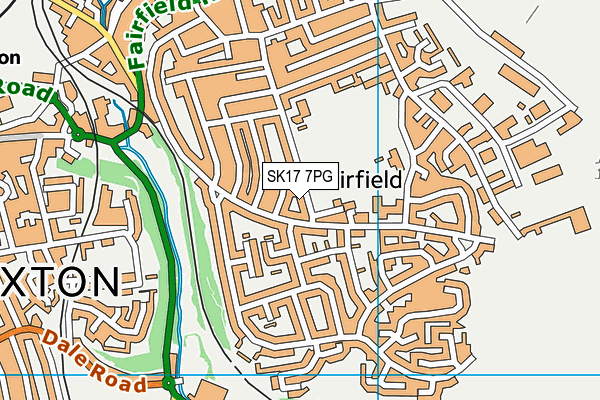 SK17 7PG map - OS VectorMap District (Ordnance Survey)