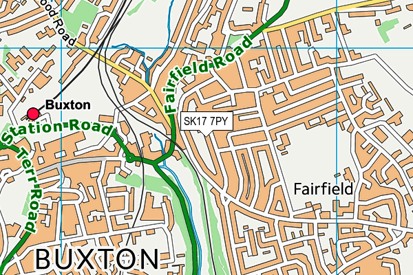 SK17 7PY map - OS VectorMap District (Ordnance Survey)