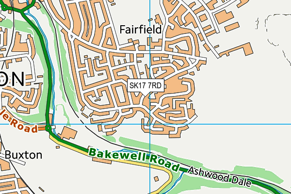 SK17 7RD map - OS VectorMap District (Ordnance Survey)