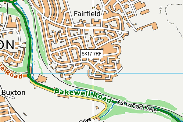 SK17 7RF map - OS VectorMap District (Ordnance Survey)