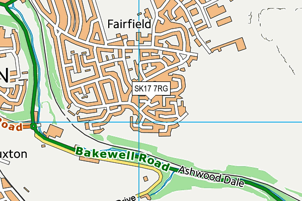 SK17 7RG map - OS VectorMap District (Ordnance Survey)