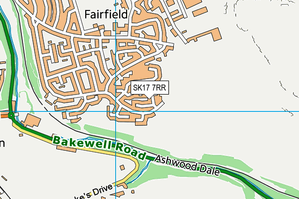 SK17 7RR map - OS VectorMap District (Ordnance Survey)