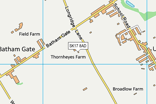 SK17 8AD map - OS VectorMap District (Ordnance Survey)