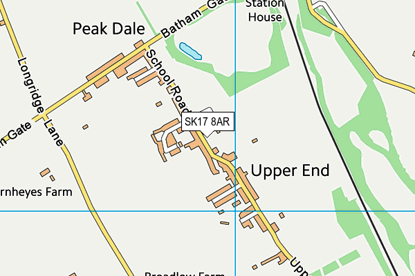 SK17 8AR map - OS VectorMap District (Ordnance Survey)