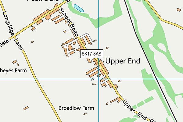 SK17 8AS map - OS VectorMap District (Ordnance Survey)