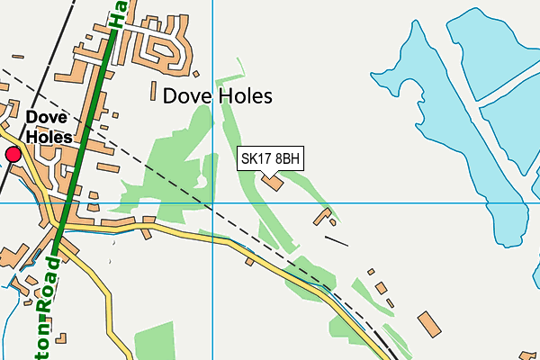 SK17 8BH map - OS VectorMap District (Ordnance Survey)