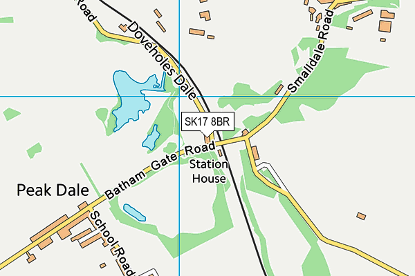 SK17 8BR map - OS VectorMap District (Ordnance Survey)