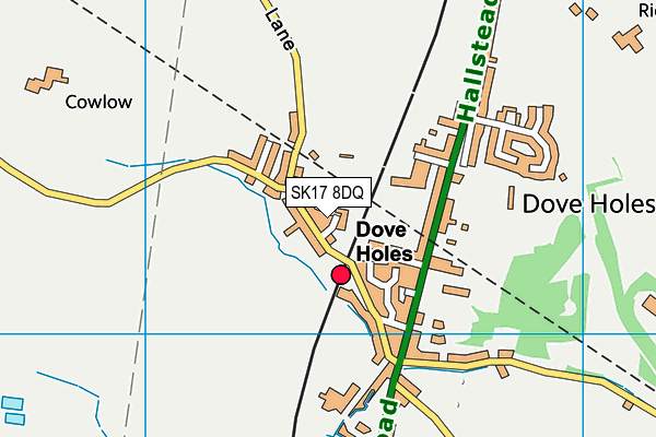 SK17 8DQ map - OS VectorMap District (Ordnance Survey)