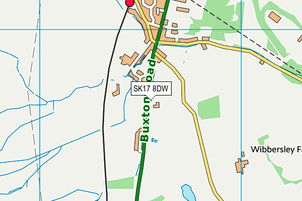 SK17 8DW map - OS VectorMap District (Ordnance Survey)