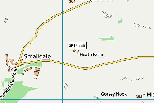 SK17 8EB map - OS VectorMap District (Ordnance Survey)