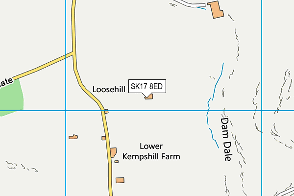 SK17 8ED map - OS VectorMap District (Ordnance Survey)