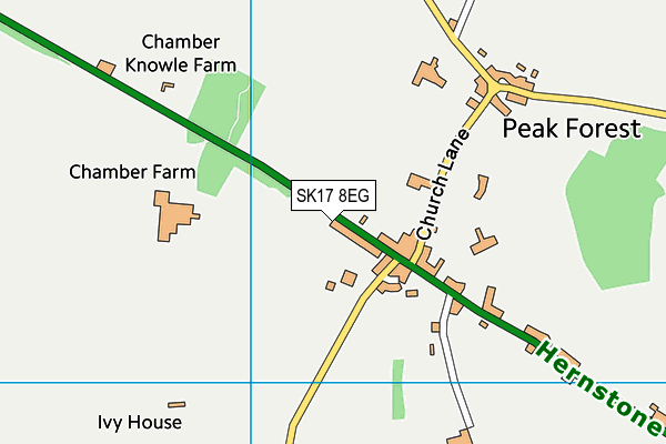 SK17 8EG map - OS VectorMap District (Ordnance Survey)