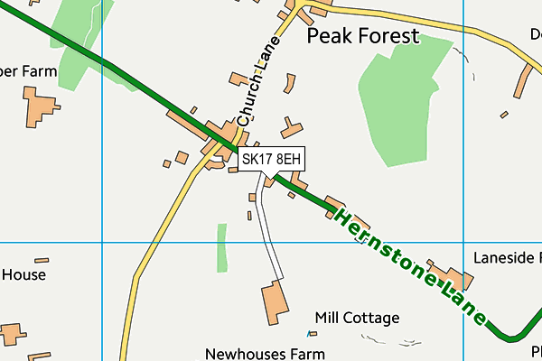 SK17 8EH map - OS VectorMap District (Ordnance Survey)