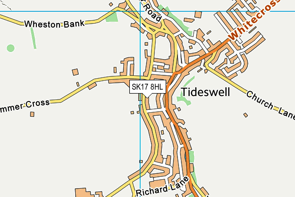 SK17 8HL map - OS VectorMap District (Ordnance Survey)