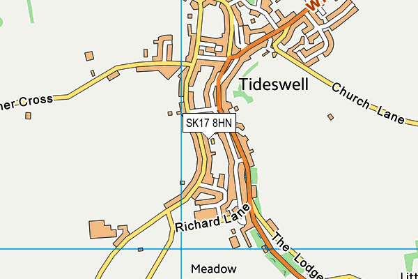 SK17 8HN map - OS VectorMap District (Ordnance Survey)