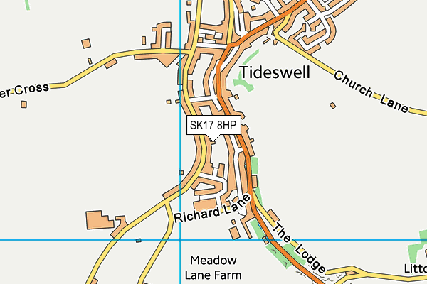 SK17 8HP map - OS VectorMap District (Ordnance Survey)