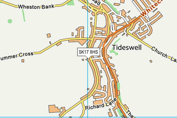 SK17 8HS map - OS VectorMap District (Ordnance Survey)