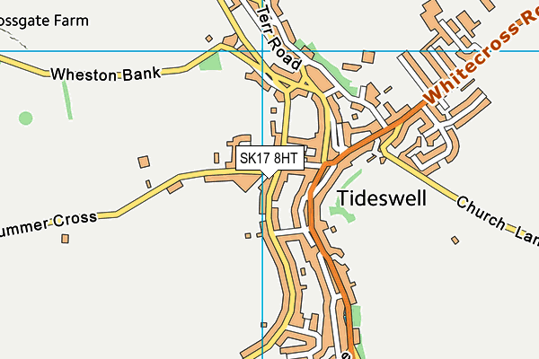 SK17 8HT map - OS VectorMap District (Ordnance Survey)