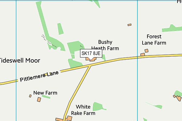 SK17 8JE map - OS VectorMap District (Ordnance Survey)