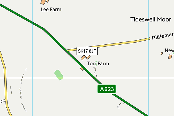 SK17 8JF map - OS VectorMap District (Ordnance Survey)