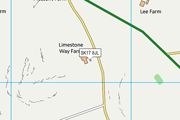 SK17 8JL map - OS VectorMap District (Ordnance Survey)