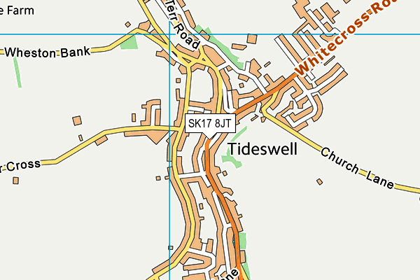 SK17 8JT map - OS VectorMap District (Ordnance Survey)