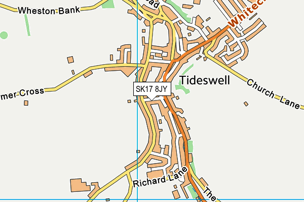 SK17 8JY map - OS VectorMap District (Ordnance Survey)