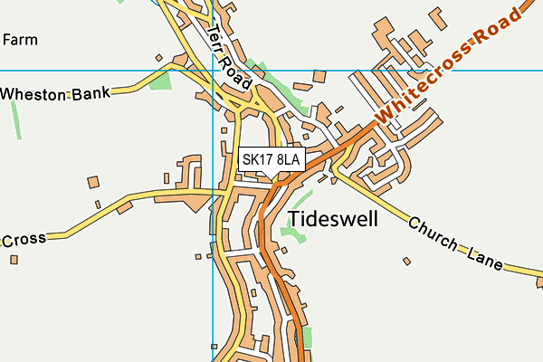 SK17 8LA map - OS VectorMap District (Ordnance Survey)