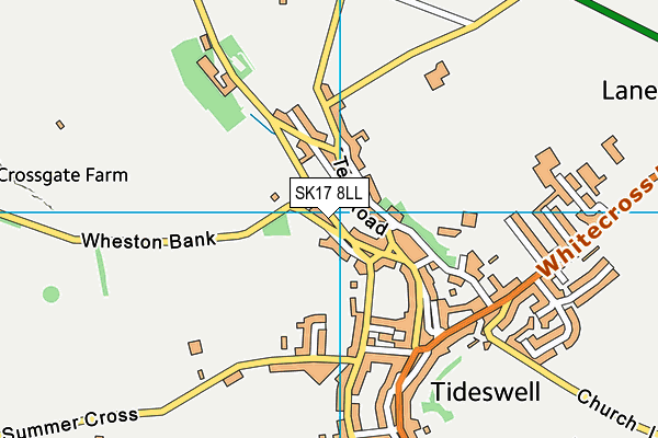 SK17 8LL map - OS VectorMap District (Ordnance Survey)