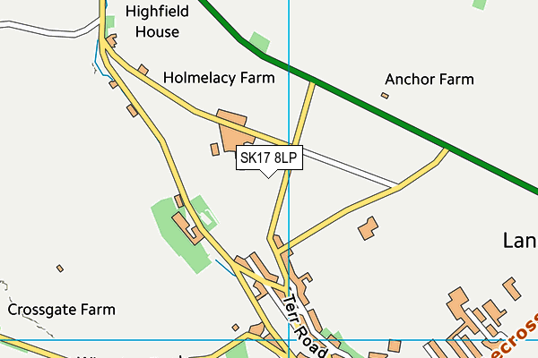 SK17 8LP map - OS VectorMap District (Ordnance Survey)