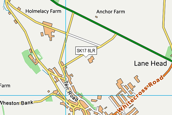 SK17 8LR map - OS VectorMap District (Ordnance Survey)