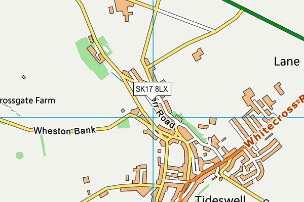 SK17 8LX map - OS VectorMap District (Ordnance Survey)