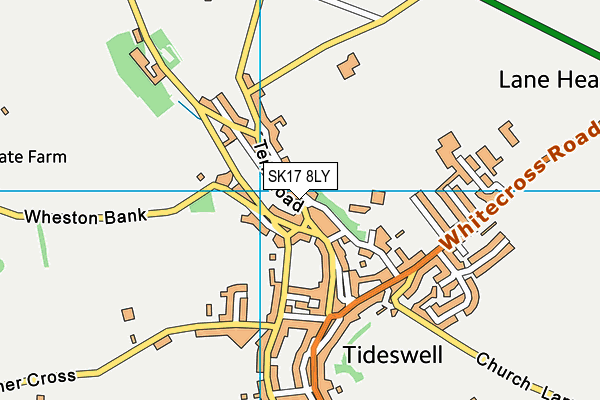 SK17 8LY map - OS VectorMap District (Ordnance Survey)