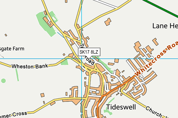 SK17 8LZ map - OS VectorMap District (Ordnance Survey)