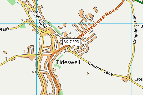 SK17 8PD map - OS VectorMap District (Ordnance Survey)